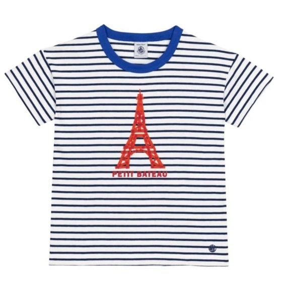 Petit Bateau NWT Tee Shirt with Paris Graphic - Picture 1 of 4